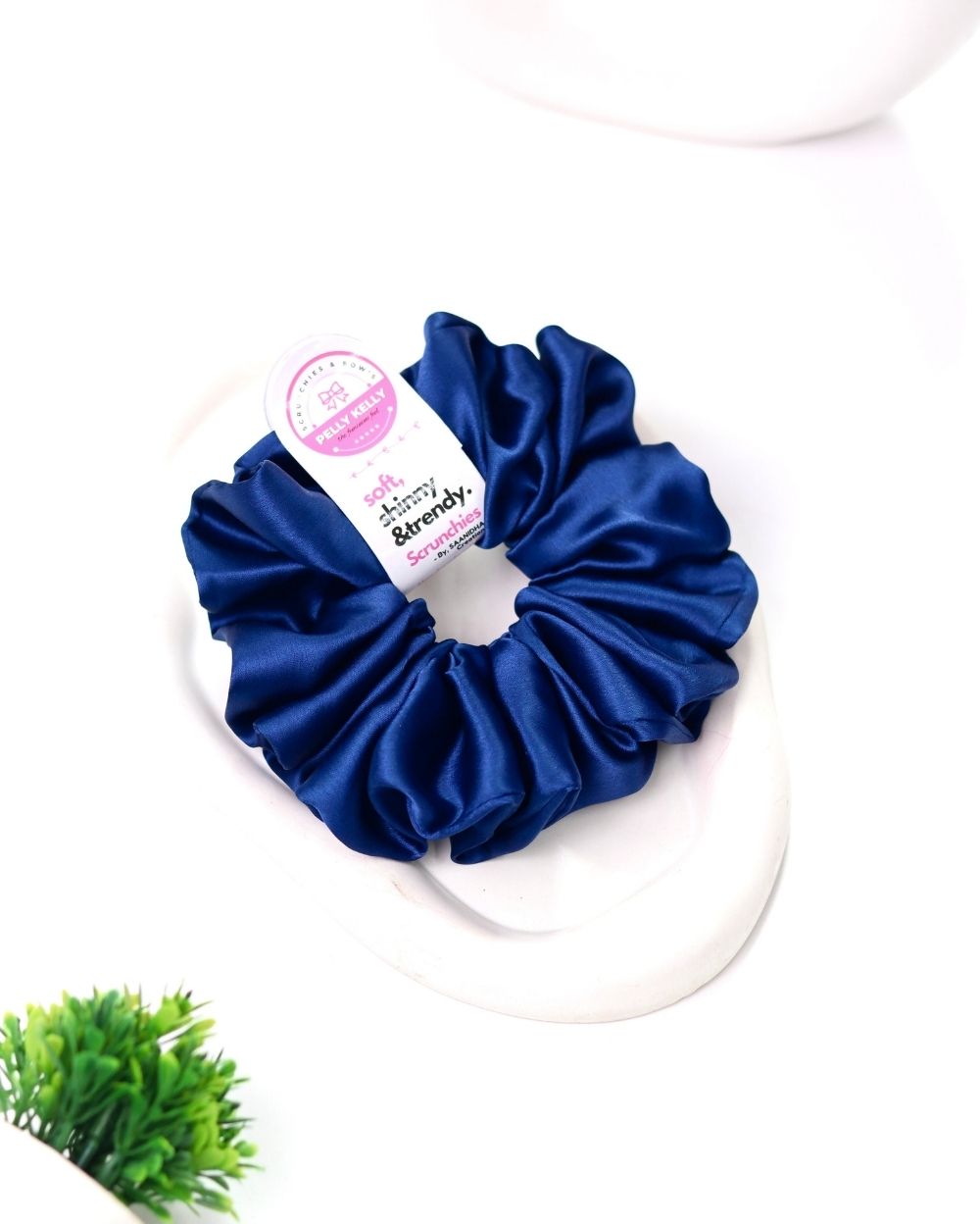Denim | Silk Satin Scrunchies | XL