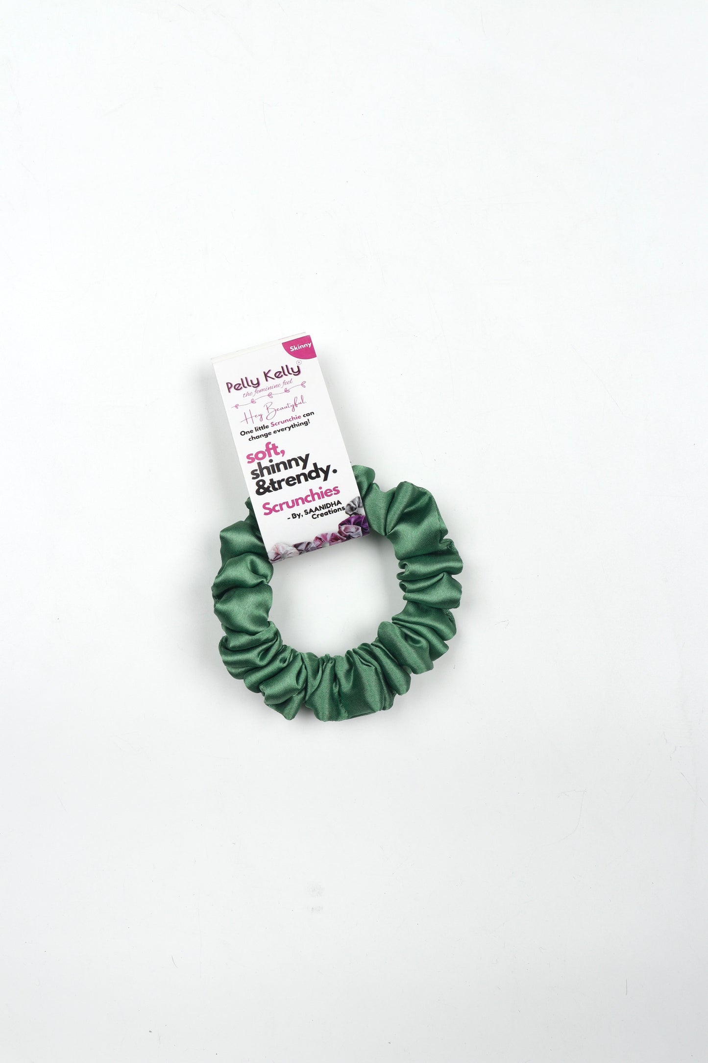 Green Spring | Silk Satin Scrunchies |S