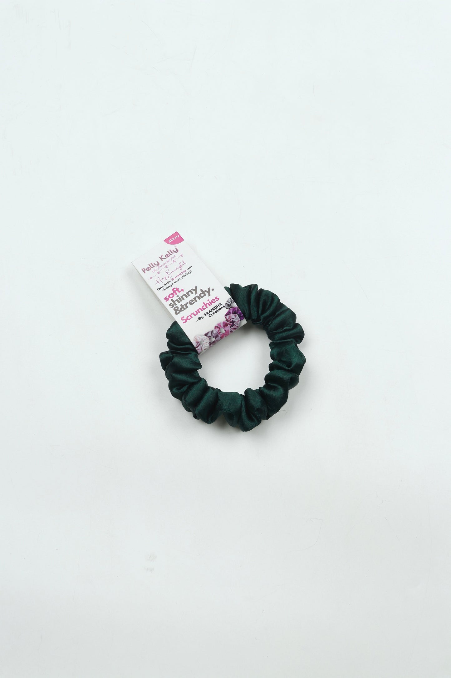 Royal Green | Silk Satin Scrunchies | S