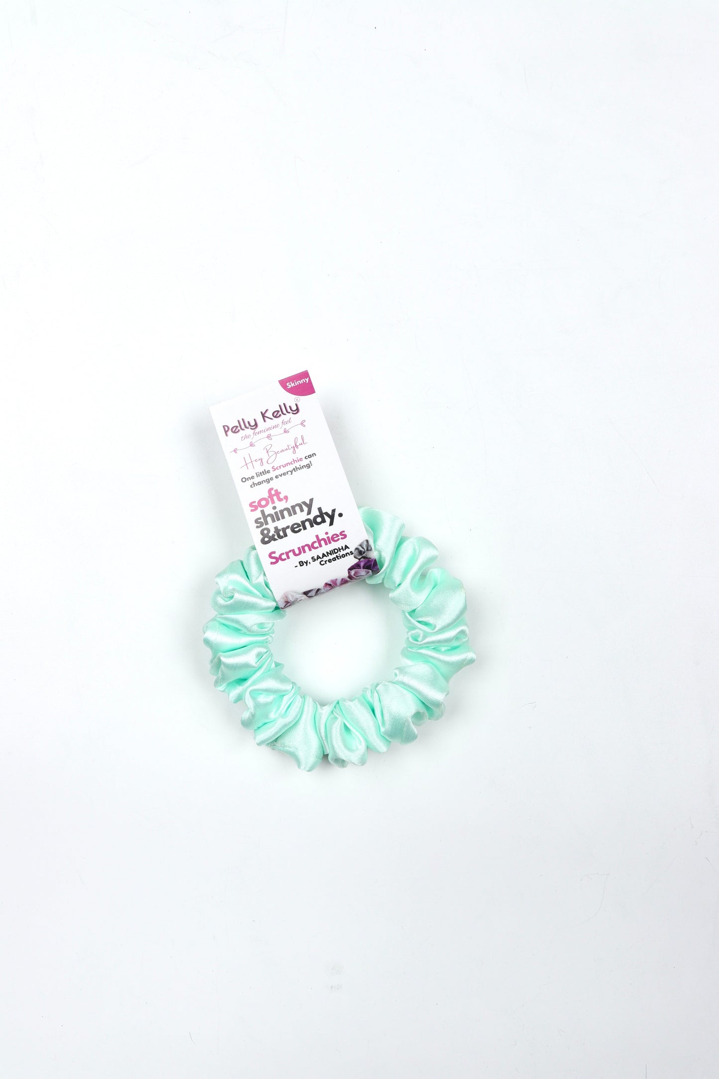 White Ice | Silk Satin Scrunchies | S