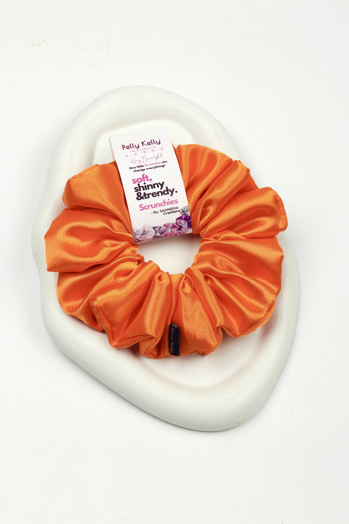 Faded Orange | Premium Satin Scrunchies | XL
