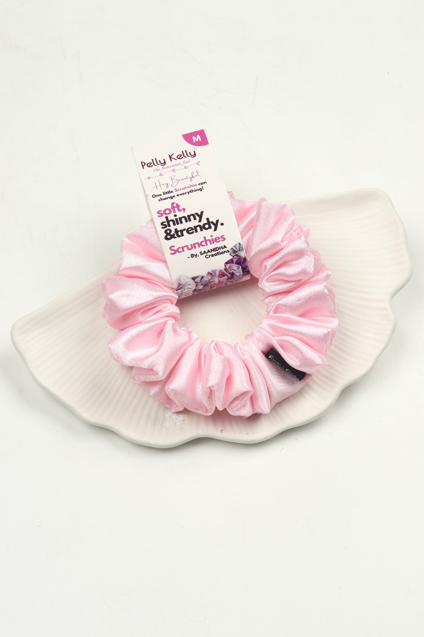 Pale Pink | Premium Satin Scrunchies | M