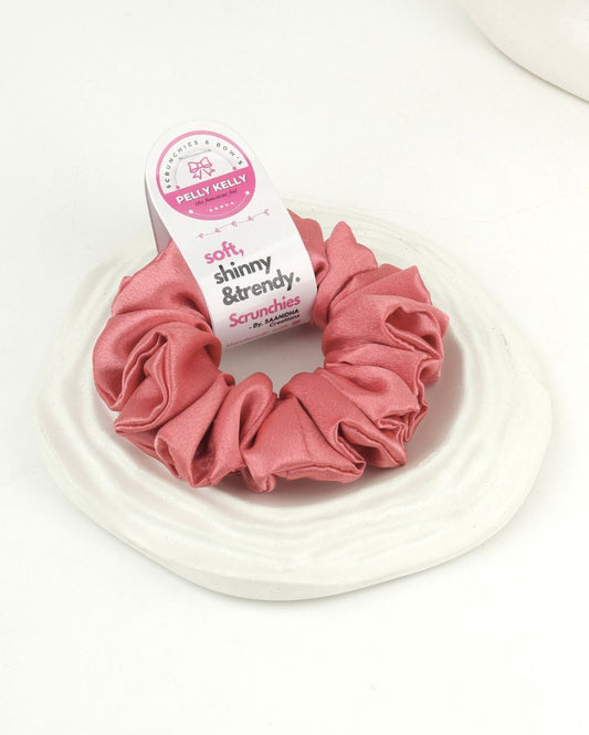 Dark Lilac | Silk Satin Scrunchies | L