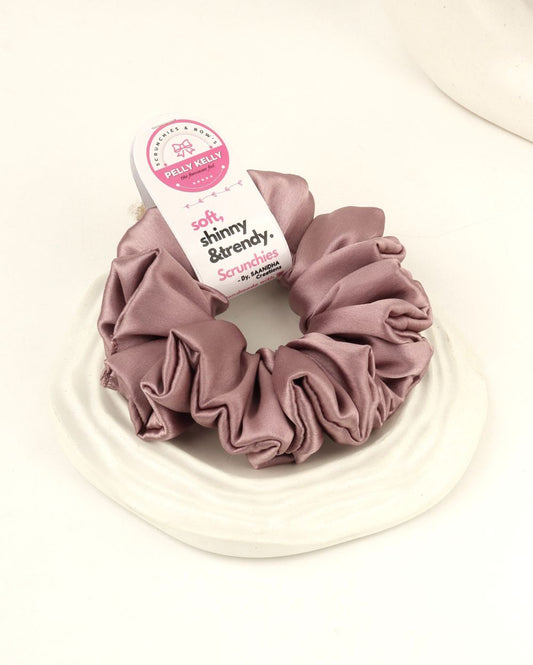 Faded Red | Silk Satin Scrunchies | L