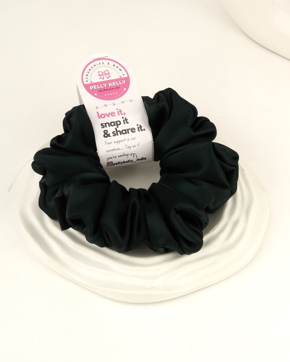 Pearl Bush | Silk Satin Scrunchies | L