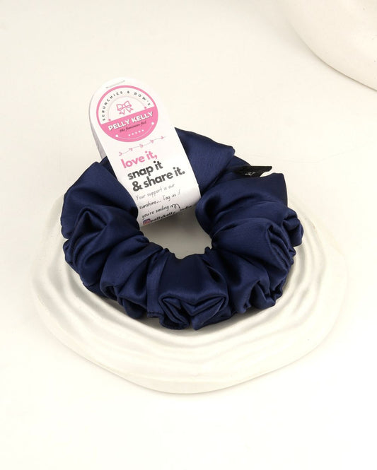 Vista White | Silk Satin Scrunchies | L
