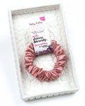 Peach Rose | Premium Silk Satin Scrunchies | S