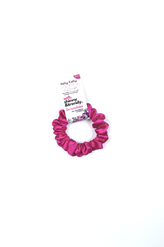 Dark Lilac | Silk Satin Scrunchies | S