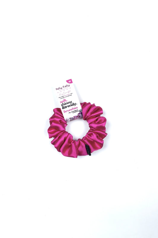 Dark Lilac | Silk Satin Scrunchies | M