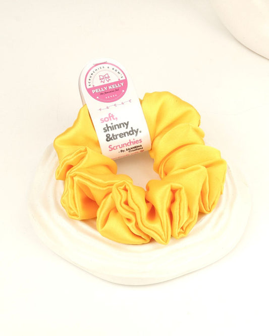 Rose Gold | Silk Satin Scrunchies | L