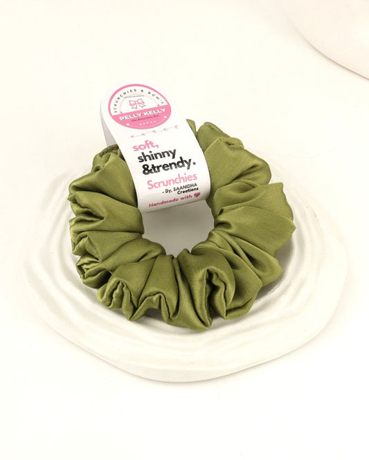 Satin Linen | Silk Satin Scrunchies | L