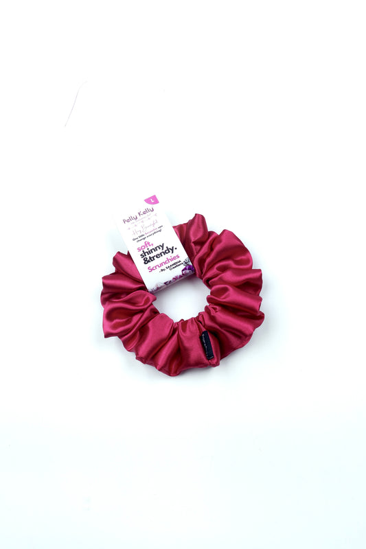Faded Red | Silk Satin Scrunchies | L