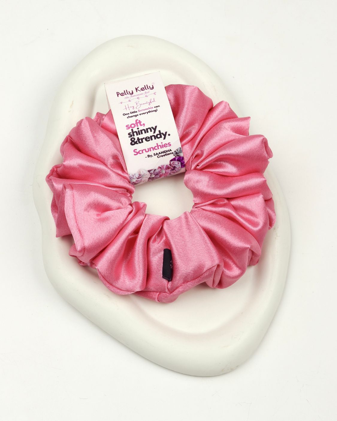 Carnation Pink | Premium Silk Satin Scrunchies | XL