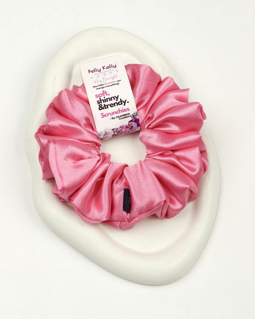 Carnation Pink | Premium Silk Satin Scrunchies | XL