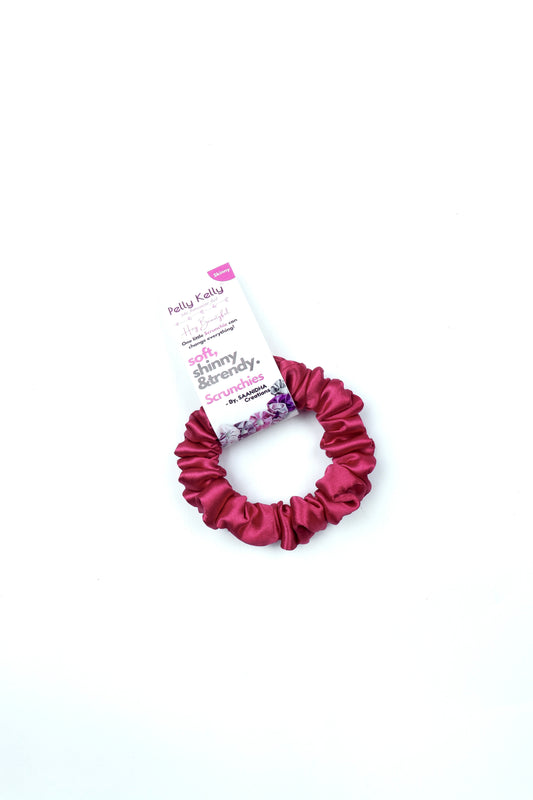Faded Red | Silk Satin Scrunchies |S