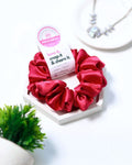 Brick Red | Silk Satin Scrunchies | M