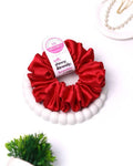 Brick Red | Silk Satin Scrunchies | L
