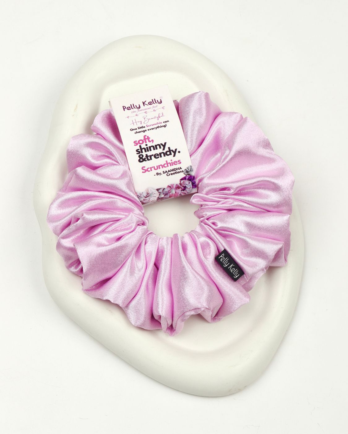 Reddish Magenta | Premium Silk Satin Scrunchies | XL