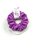 Deep Lavender | Premium Silk Satin Scrunchies | L