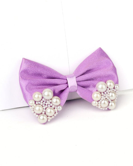 Premium satin Princess Pearl Bow