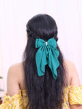 Georgette Bow |Scarf Bow With Rhinestone | Pack of  1