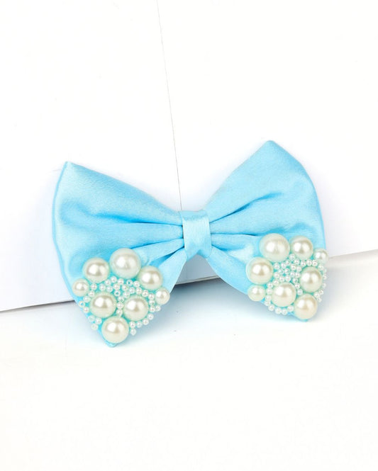 Premium satin Princess Pearl Bow