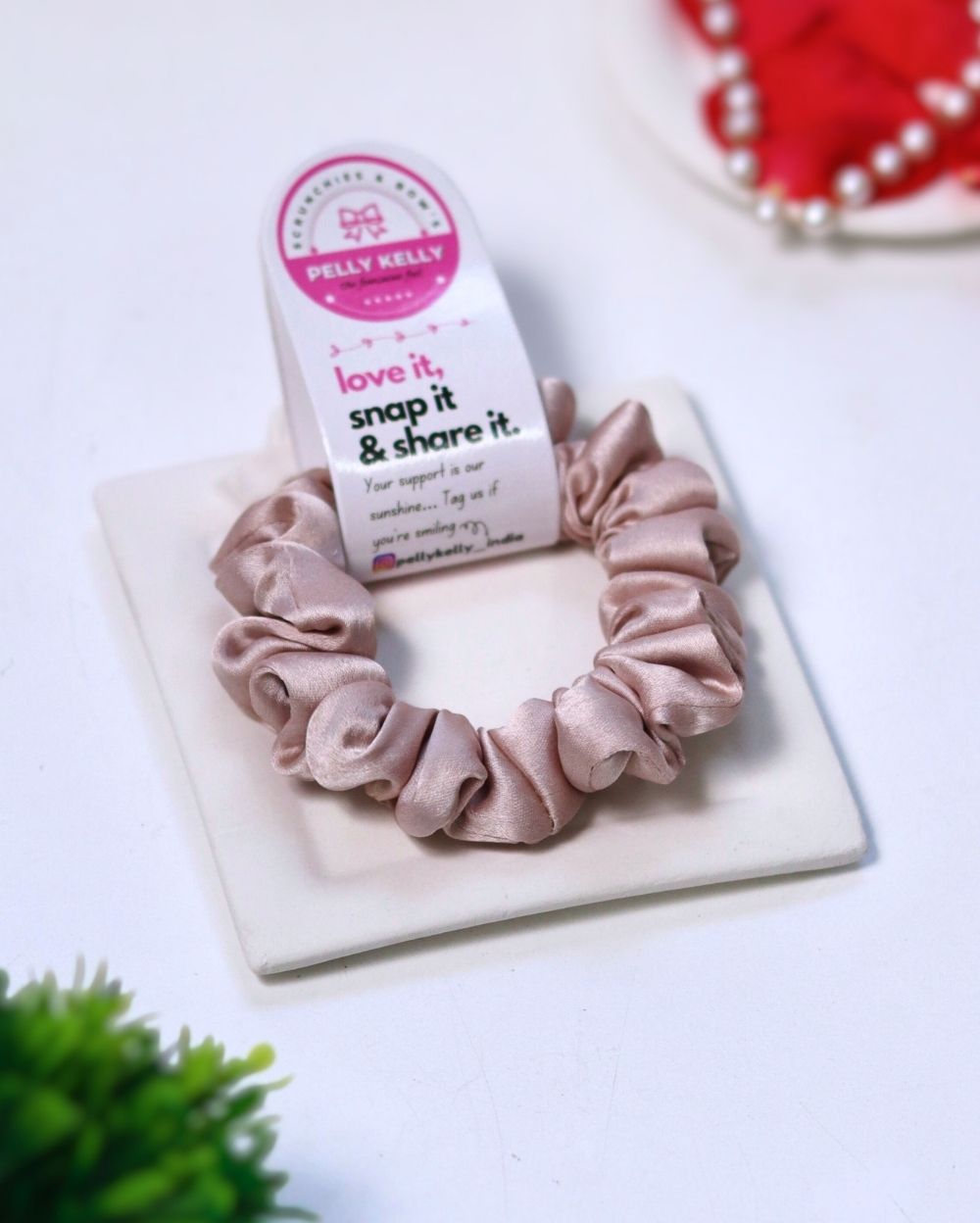 Moon Mist | Silk Satin Scrunchies | S