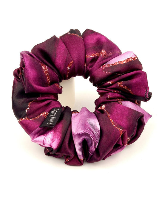 Printed Satin Scrunchies | Large