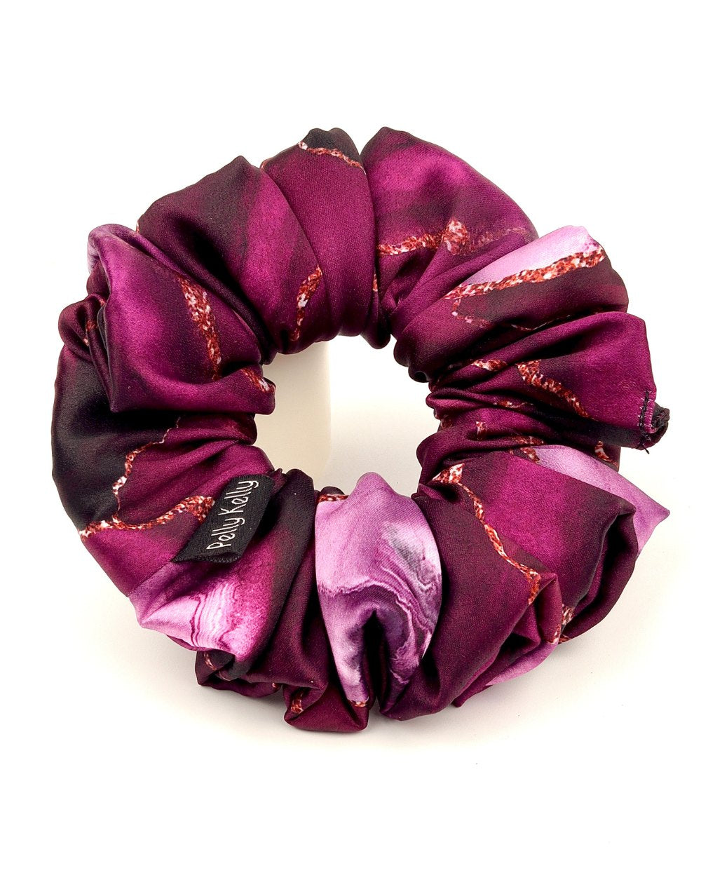 Premium Printed Satin Scrunchies | Large