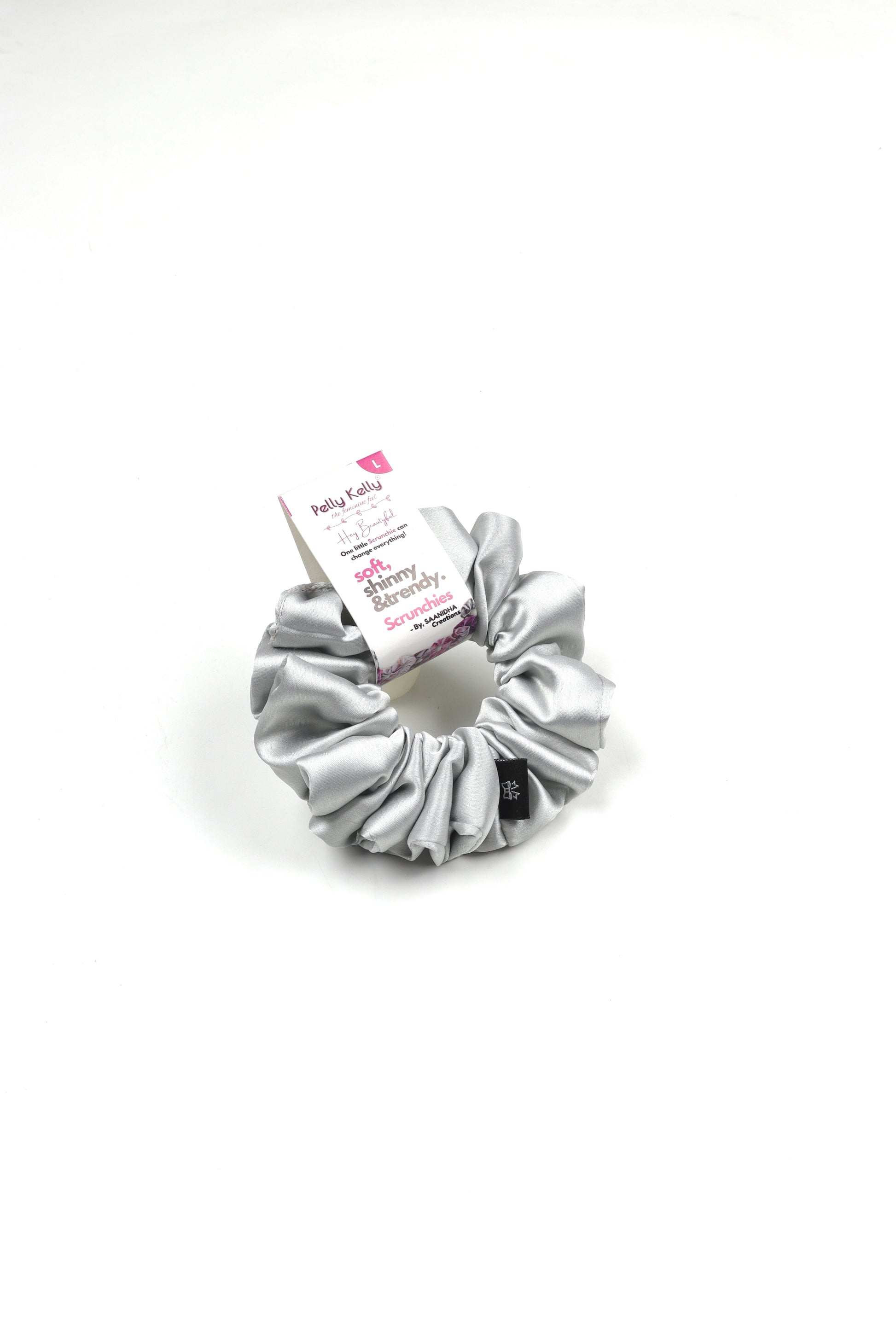 Pearl Bush | Silk Satin Scrunchies | L