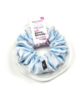 Metallic Silver | Premium Silk Satin Scrunchies | L