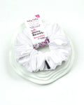 Ghost White | Premium Silk Satin Scrunchies | L
