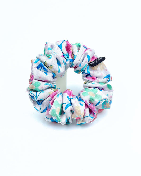 Premium Printed Satin Scrunchies | Medium