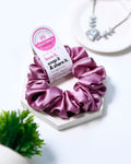 Soft Purple | Silk Satin Scrunchies | M