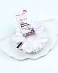 Ghost White | Premium Silk Satin Scrunchies | M