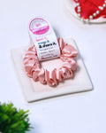 Rose Gold | Silk Satin Scrunchies |S