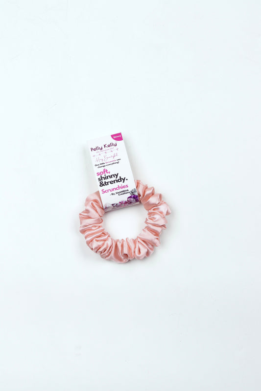 Rose Gold | Silk Satin Scrunchies |S