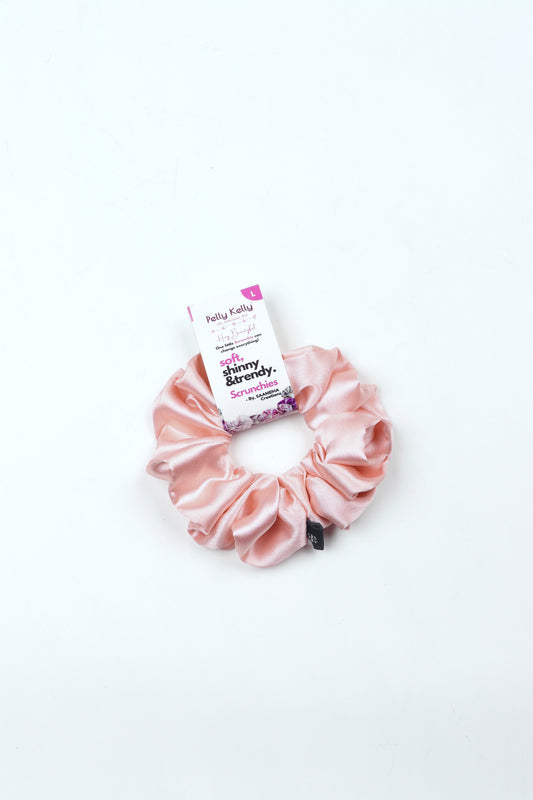 Rose Gold | Silk Satin Scrunchies | L