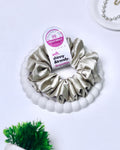 Satin Linen | Silk Satin Scrunchies | L