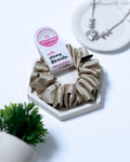 Satin Linen | Silk Satin Scrunchies |M