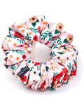 Premium Printed Satin Scrunchies | Large