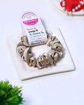 Satin Linen | Silk Satin Scrunchies |S