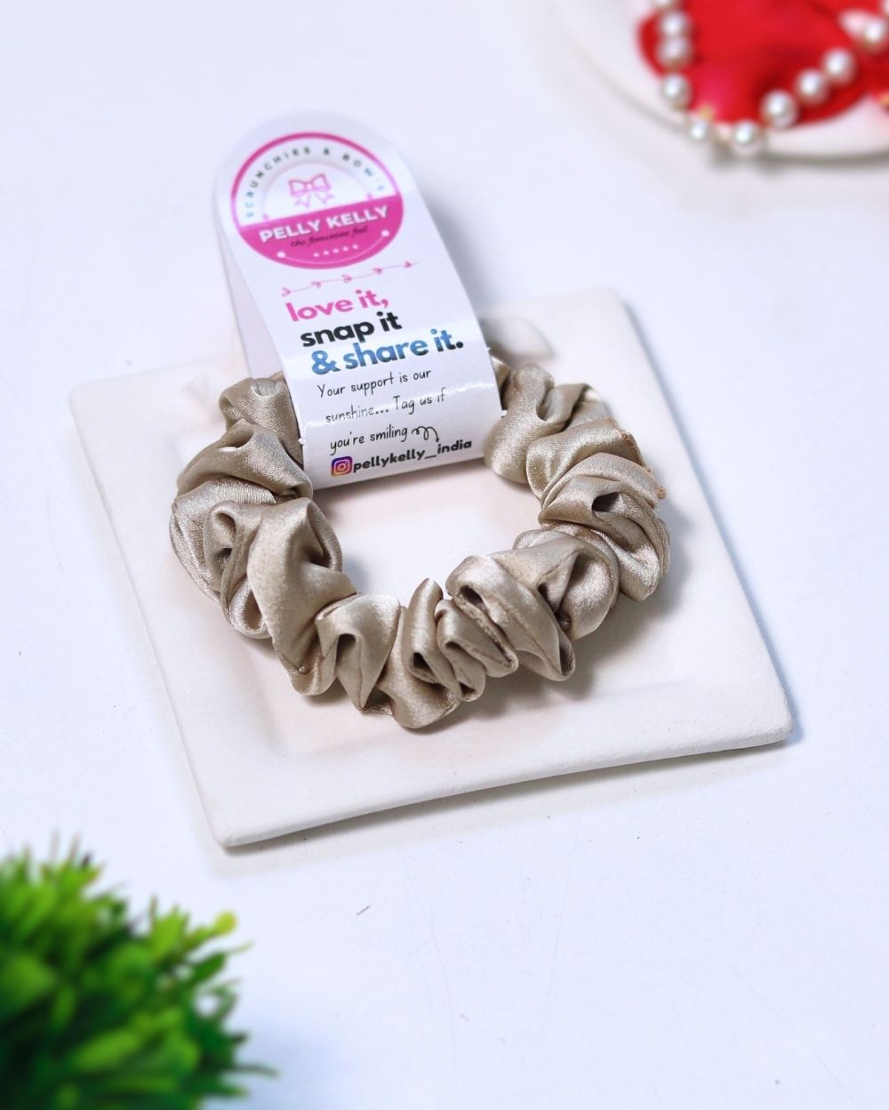 Satin Linen | Silk Satin Scrunchies |S