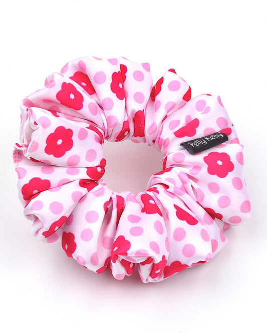 Printed Satin Scrunchies | Large