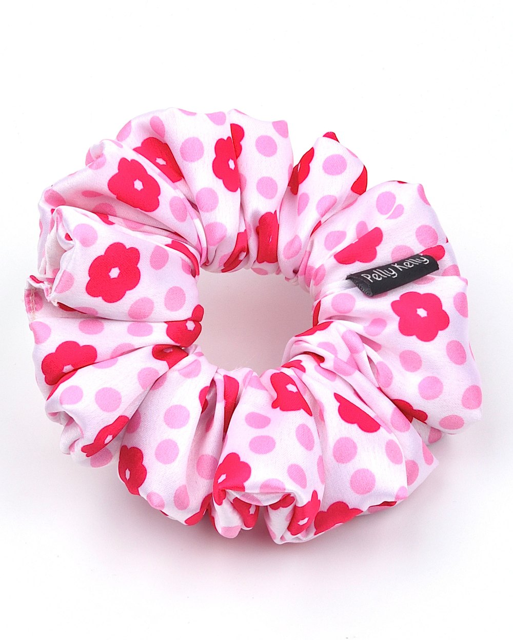 Premium Printed Satin Scrunchies | Large