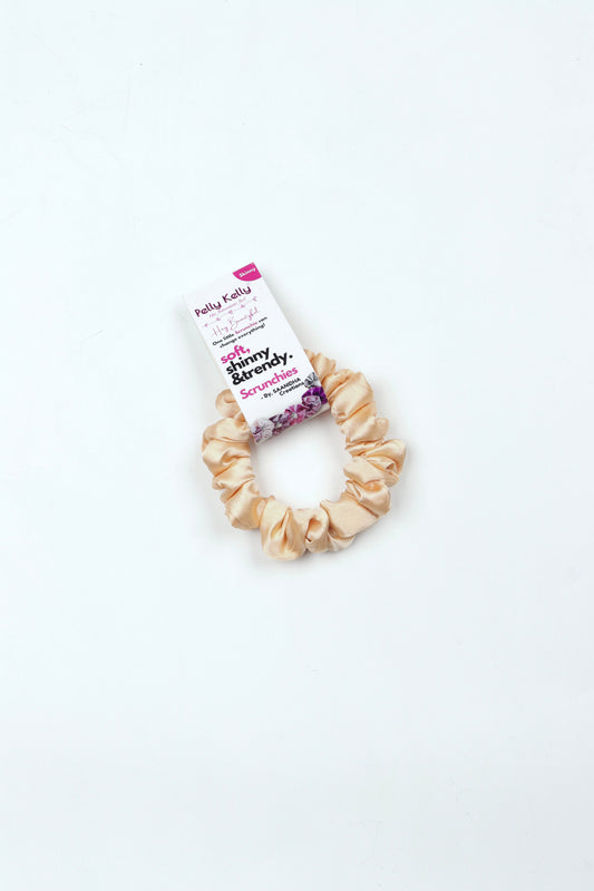 Peach Yellow | Silk Satin Scrunchies |S