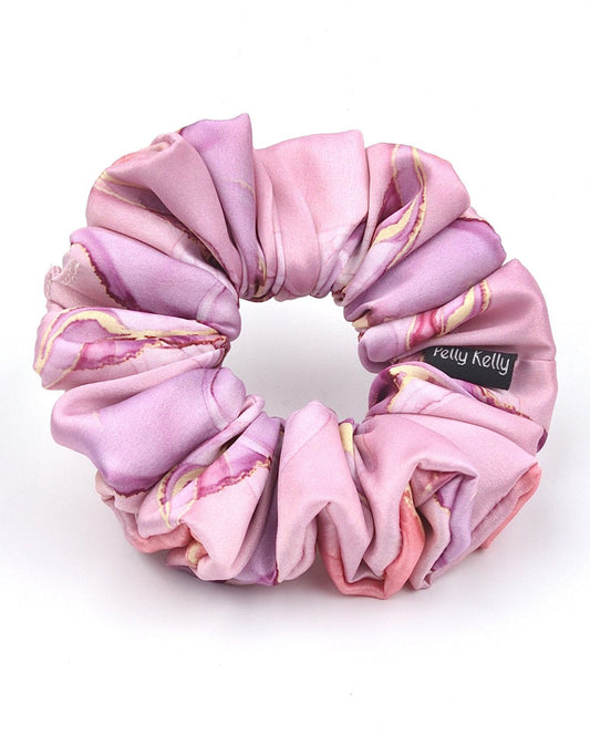 Printed Satin Scrunchies | Large