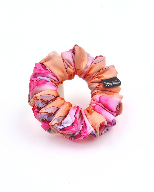 Premium Printed Satin Scrunchies | Medium