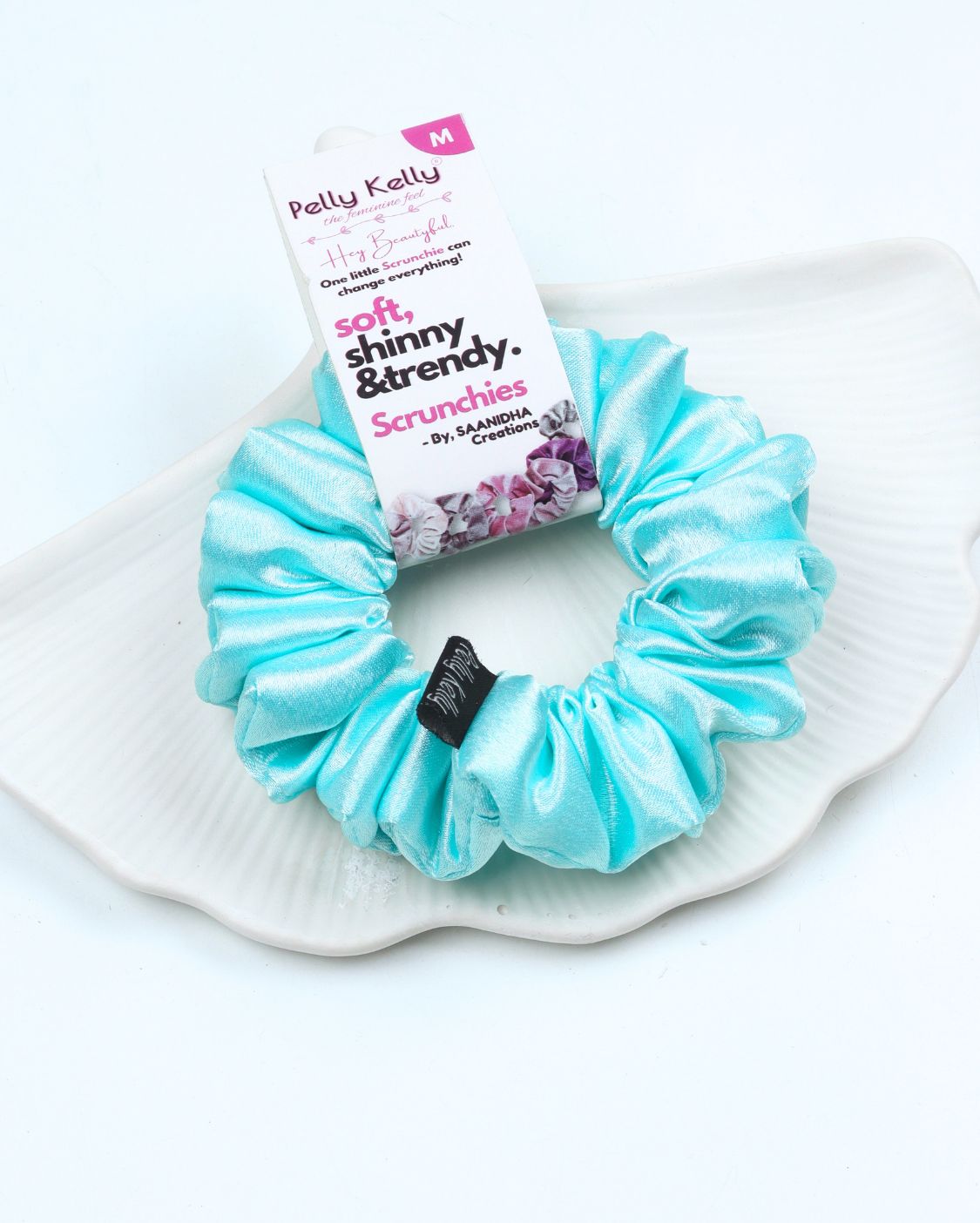Pattens Blue | Premium Silk Satin Scrunchies | M