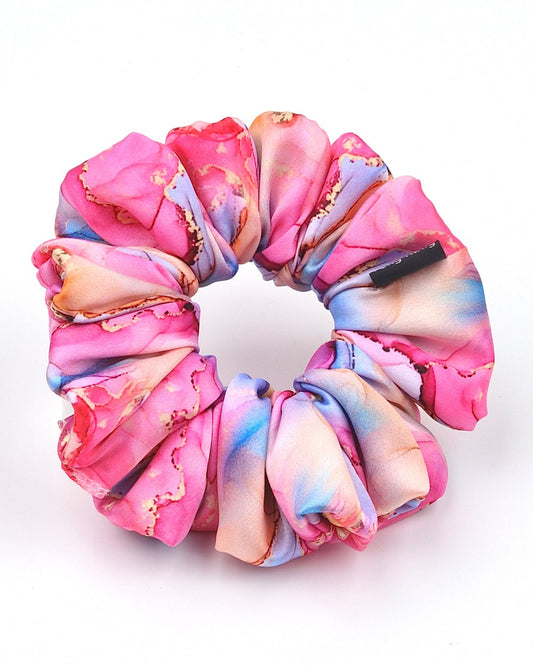 Printed Satin Scrunchies | Large